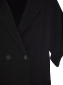 Weekend Maxmara Wkdneo Virgin Wool Double Breasted Jacket With A Boxy Silhouette
