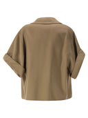 Weekend Maxmara Wkdneo Virgin Wool Double Breasted Jacket With A Boxy Silhouette