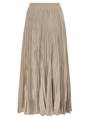 Weekend Maxmara Wkdfoggia Long Pleated Skirt In Fluid Fabric