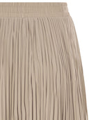 Weekend Maxmara Wkdfoggia Long Pleated Skirt In Fluid Fabric