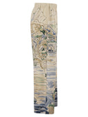 Weekend Maxmara Wkdcurva Printed Pure Silk Fluid Trousers