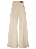 Weekend Maxmara Wkdcanneti Wide Leg Cotton Denim Jeans