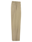 Weekend Maxmara Wkdlibero Pure Cotton Wide Leg Trousers