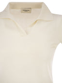 Weekend Maxmara Wkdroncolo Polo Shirt In Silk And Cotton Yarn