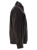 Weekend Maxmara Wkdcose Lamb Leather Bomber Jacket