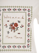 Weekend Maxmara Wkdedison Cotton T Shirt With Front Graphic