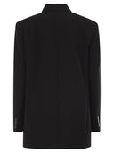 Maxmara Studio Mstbaobab – Double Breasted Triacetate And Polyester Blazer