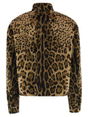 Maxmara Studio Mstedro – Cropped Animal Print Cotton Jacket
