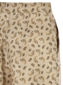 Maxmara Studio Mstfuxia – Silk Palazzo Trousers With Paisley Print