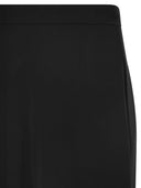 Maxmara Studio Msealpaca – Fluid Palazzo Trousers In Technical Crêpe