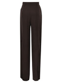 Maxmara Studio Msealpaca – Fluid Palazzo Trousers In Technical Crêpe
