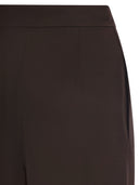 Maxmara Studio Msealpaca – Fluid Palazzo Trousers In Technical Crêpe