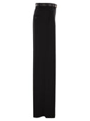 Maxmara Studio Mstamico – Wide Leg Palazzo Trousers With Belt