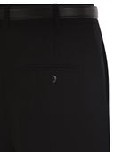Maxmara Studio Mstamico – Wide Leg Palazzo Trousers With Belt