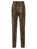 Maxmara Studio Mstromana – Silk Trousers With Animal Print