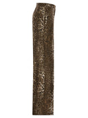 Maxmara Studio Mstromana – Silk Trousers With Animal Print