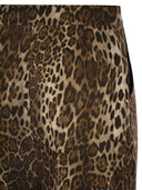 Maxmara Studio Mstromana – Silk Trousers With Animal Print