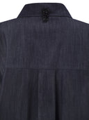 S Maxmara Stmnora Lightweight Denim Shirt With Jewelled Detail