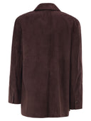 S Maxmara Smmgocce Suede Shirt With Silk Lining