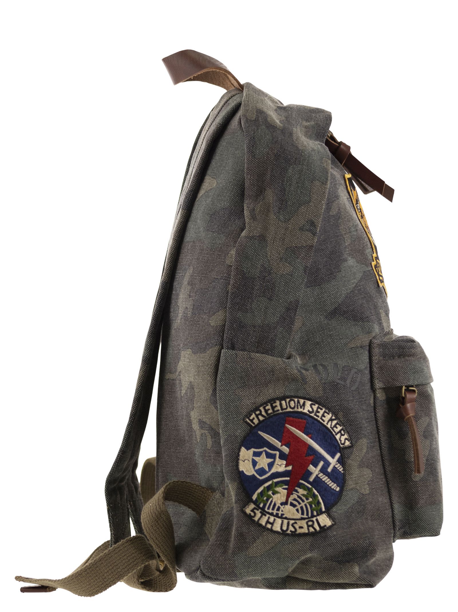 Polo Ralph Lauren Camouflage Canvas Backpack With Tiger – Balardi