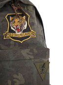 Polo Ralph Lauren Camouflage Canvas Backpack With Tiger