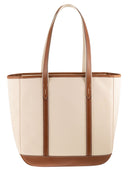 Polo Ralph Lauren Medium Cotton And Leather Tote Bag