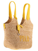 Polo Ralph Lauren Tote Polo Play In Raffia And Leather