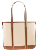 Polo Ralph Lauren Small Cotton And Leather Tote Bag