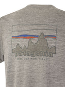 Patagonia T Shirt In Technical Fabric With Print On The Back
