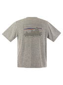 Patagonia T Shirt In Technical Fabric With Print On The Back