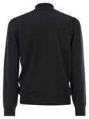 Boss Virgin Wool Knitted Cardigan With Zip