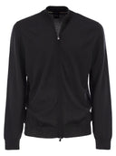 Boss Virgin Wool Knitted Cardigan With Zip