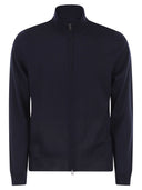Boss Virgin Wool Knitted Cardigan With Zip