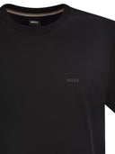 Boss Cotton Jersey T Shirt With Logo