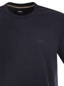Boss Cotton Jersey T Shirt With Logo