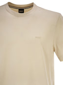 Boss Cotton Jersey T Shirt With Logo