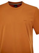 Boss Cotton Jersey T Shirt With Logo