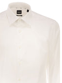 Boss Slim Fit Shirt In Easy Iron Stretch Cotton Poplin