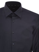 Boss Slim Fit Shirt In Easy Iron Stretch Cotton Poplin