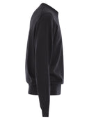 Boss - Pull coupe classique en laine vierge avec logo brodé