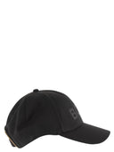 Boss Green Cap med gummiert logo i teknisk twill