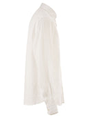 Boss Pure Linen Regular Fit Shirt With Button Down Collar