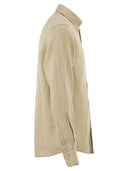 Boss Pure Linen Regular Fit Shirt With Button Down Collar