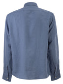 Boss Pure Linen Regular Fit Shirt With Button Down Collar