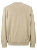 Boss Cotton Crew Neck Sweater With Embroidered Logo