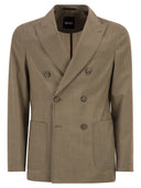 Blazer Doppiopetto Boss In Lana Vergine