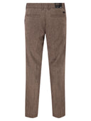 Boss Linen Blend Chino Trousers With Drawstring In Modern Regular Fit
