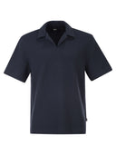 Boss Textured Cotton Polo Shirt With Open Collar