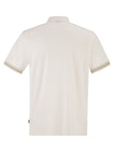 Boss Cotton Polo Shirt With Contrast Placket