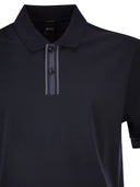 Boss Cotton Polo Shirt With Contrast Placket